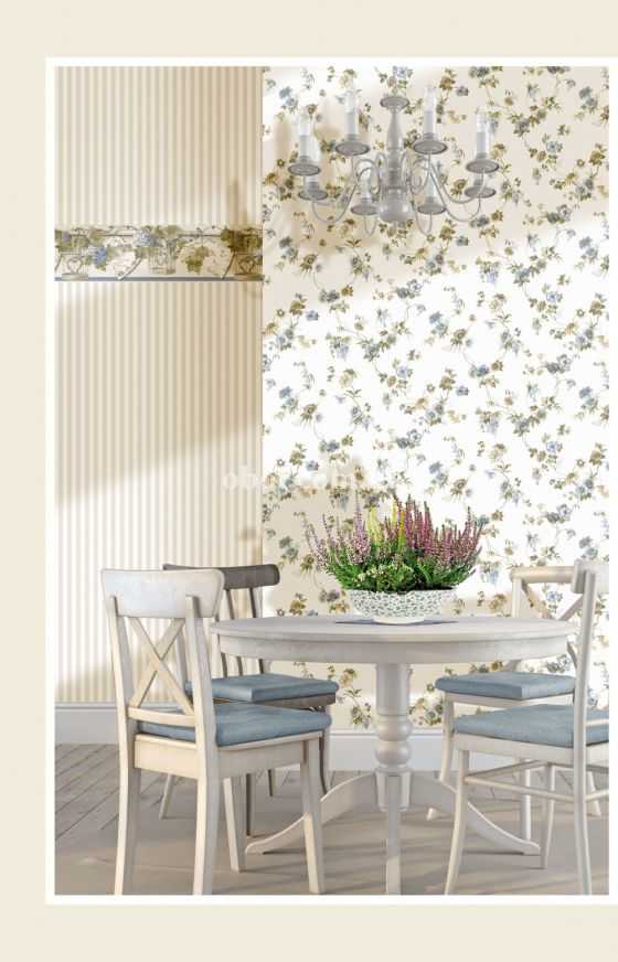 Обои Cristiana Masi коллекции Blooming garden в интерьере